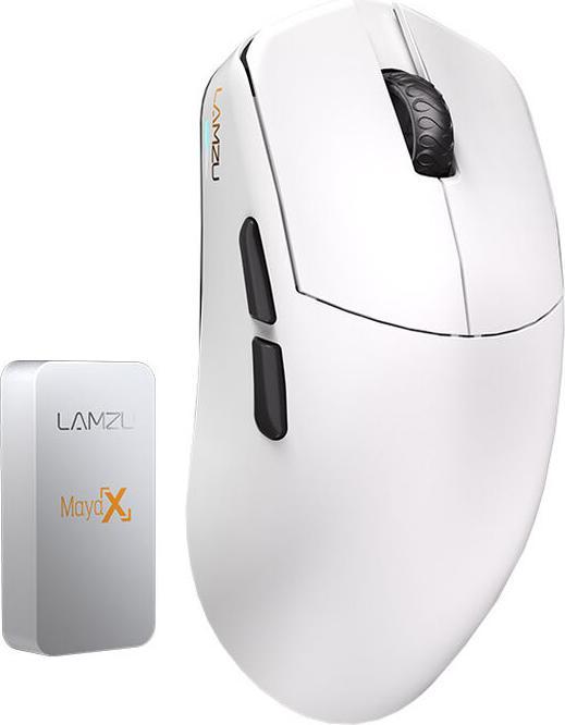 Lamzu Maya X Gaming-Maus 8K Wireless - weiss (Kabellos)