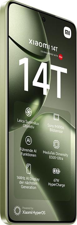 Actual product image Xiaomi 14T (256 GB, Lemon Green, 6.67", Dual SIM, 50 Mpx, 5G)