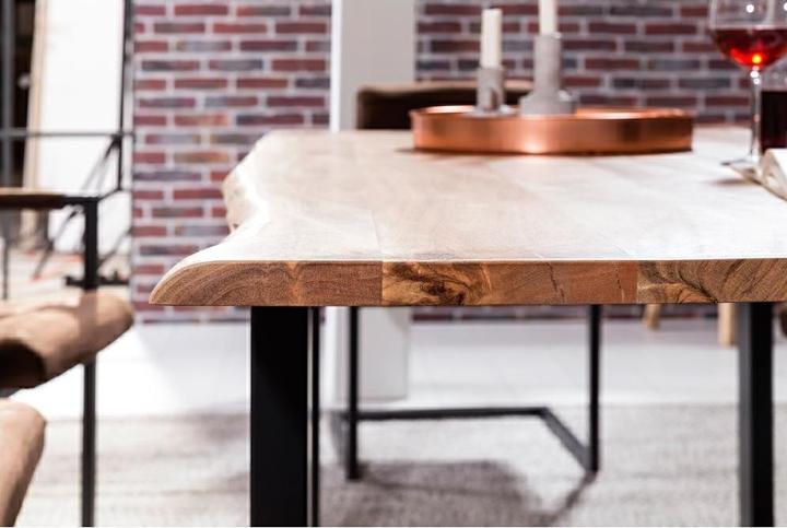 Produktbild SIT Möbel Massivholztisch Ux3.6 Akazie natur-antikschwarz (200 x 76 x 100 cm)