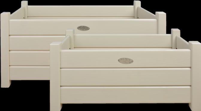 Actual product image Esschert Design Planter boxes rectangular white, set S/L (30.30 cm)