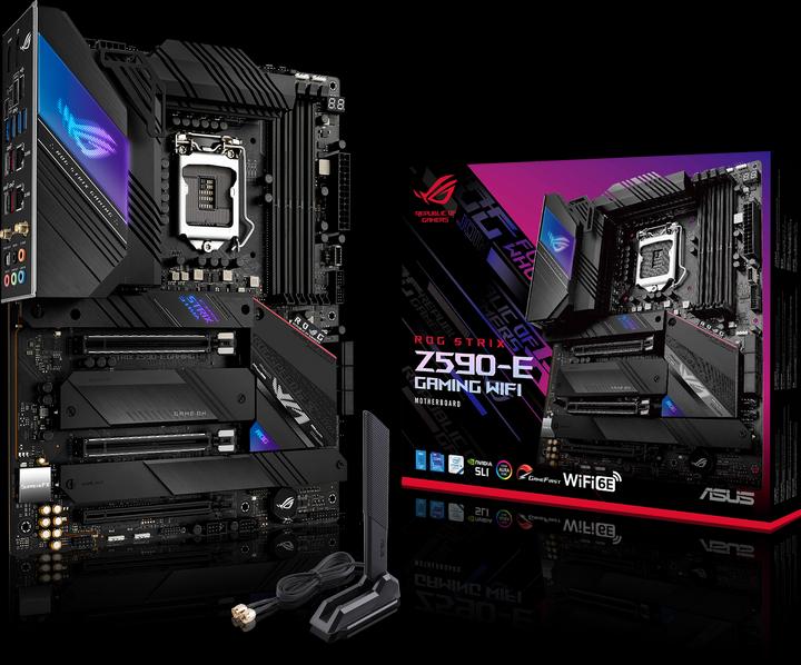 Actual product image ASUS ROG STRIX Z590-E GAMING (LGA 1200, Intel Z590, ATX)