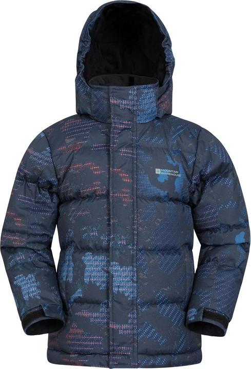 Actual product image Mountain Warehouse Childrens/Kids Snow II Printed Water Resistant Padded Jacket (116)