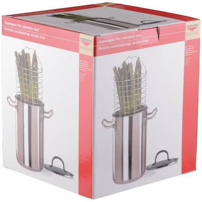 Image du produit Paderno Pot à asperges (16 cm, Casserole, Acier inoxydable)
