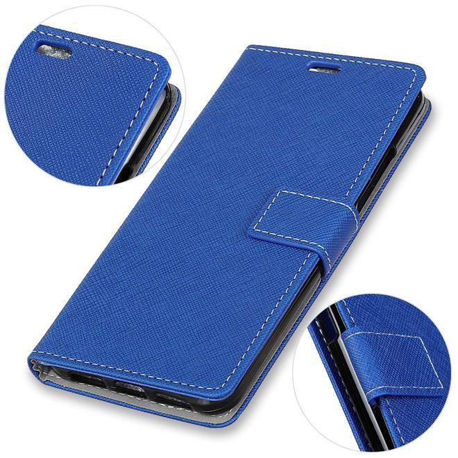 Immagine prodotto MU Classic Copertina in pelle con motivo a croce (OnePlus 5T)