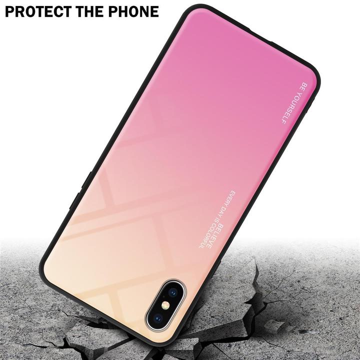 Produktbild Cadorabo TPU 2 Farben Glas Cover (Apple iPhone X)