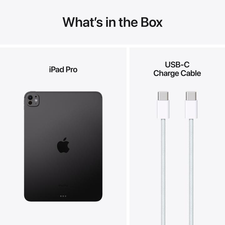 Actual product image Apple iPad Pro 11 2024 (M4) (WLAN only, 11", 256 GB, Space Black)