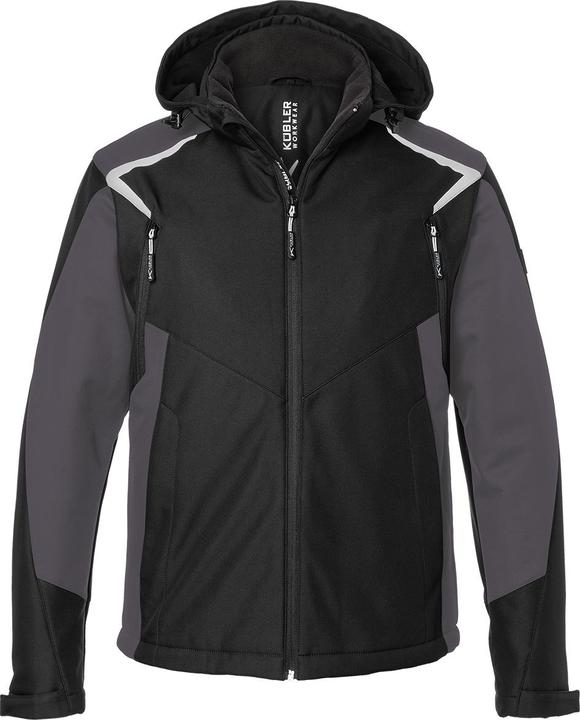 Kübler Jacke Winter Softshell BODYFORCE schwarz/anthrazit Form 1325 Grösse XS (XS)