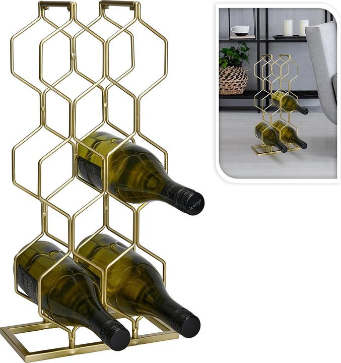 Produktbild Lipo Wine Rack Metal For 8 Bottles (23 x 11 x 48 cm)