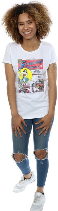 Actual product image Womens/Ladies Wonder Woman Sensation Comics Issue 1 Cover Cotton T-Shirt (L)