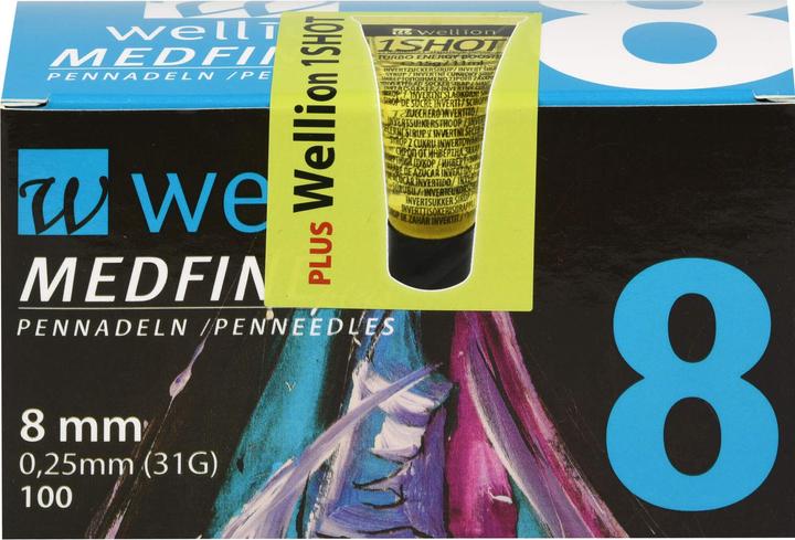 Actual product image Wellion Medfine Plus Needles 8mm (Pen needles + disposable needles)