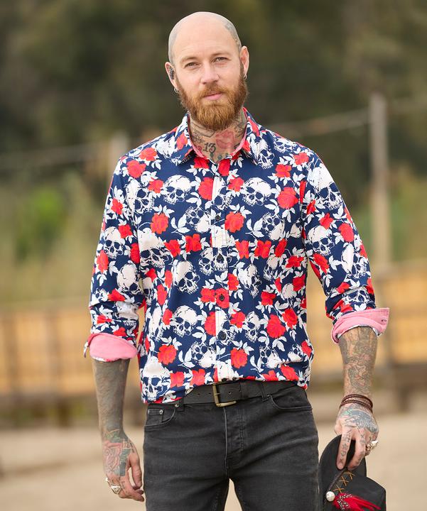 Produktbild Joe Browns Rose Skull Print Long Sleeve Shirt (M)