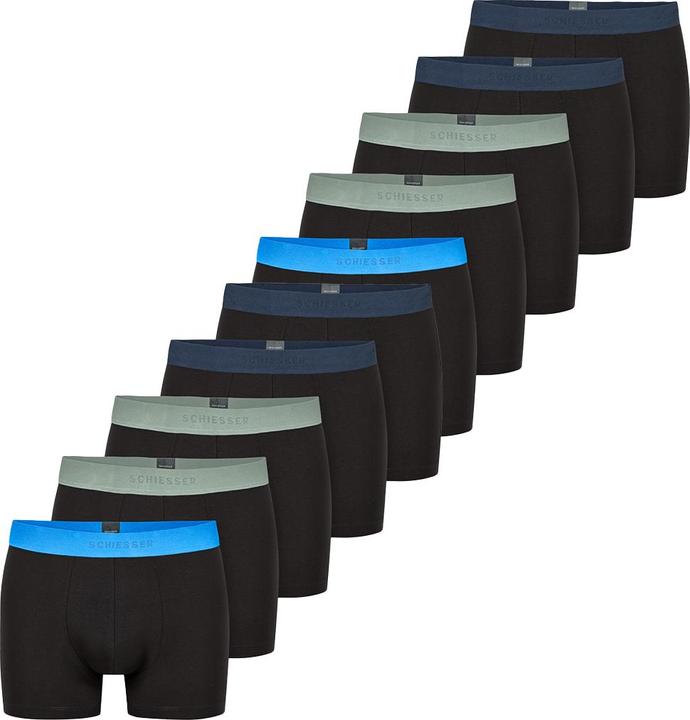 Immagine prodotto Schiesser Confezione da 10 pantaloncini / pantaloni retrò in cotone organico 95/5 (7, XL, confezione da 10)