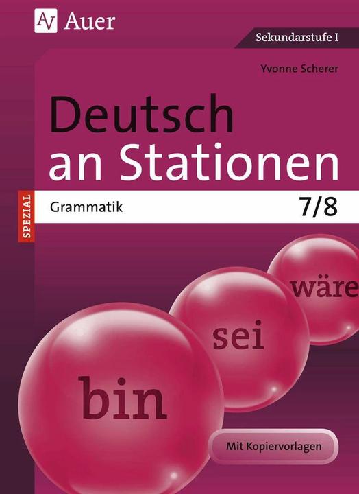 Immagine prodotto Deutsch an Stationen SPEZIAL Grammatik 7-8 (Tedesco, Yvonne Scherer, 2023)
