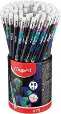 Immagine prodotto Teka Matita BLACK'PEPS DEEPSEA PARADISE HB con gomma Quiver 72pcs (HB, 72 x)