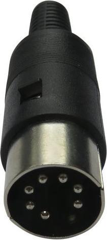 RND DIN-Rundsteckverbinder,, 7 Pole, Stecker, Kabelhalterung