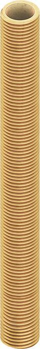 Kleinhuis Tubo filettato M10x25mm Ms in ottone non trattato con filettatura passante (25 mm)
