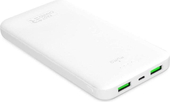 Puro Caricabatterie rapido Baltas 10000 mAh 2 x USB-A + 1 x USB-C balta (10000 mAh, 10 W)