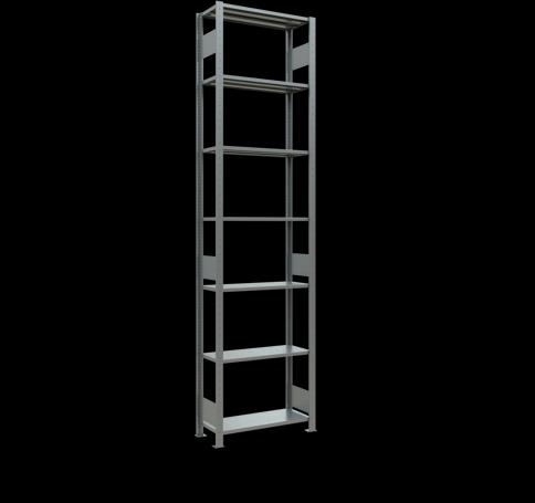 Actual product image Schulte Lagertechnik MULTIplus150 basic racking system with length ledgers