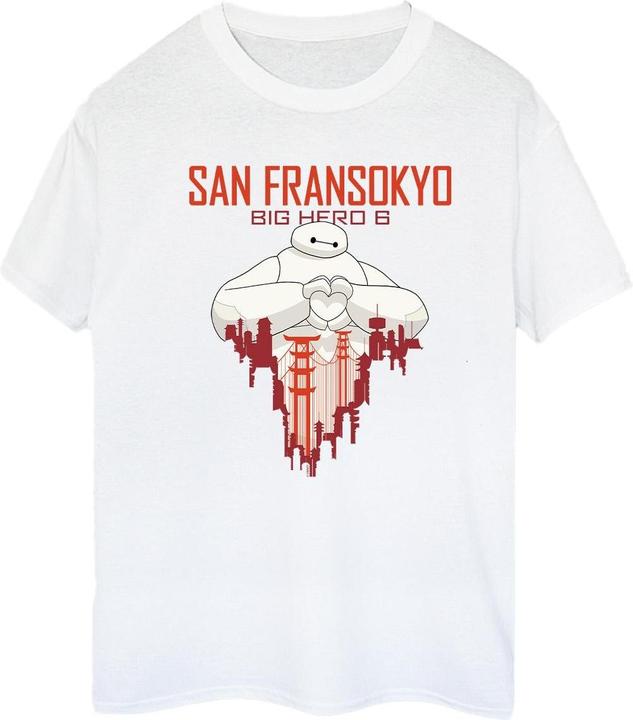 Disney Big Hero 6 Baymax San Fransokyo Heart TShirt (XXL)