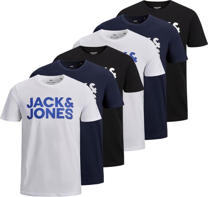 Immagine prodotto Jack & Jones Jjecorp Logo Tee O-Neck 6pk (XL)