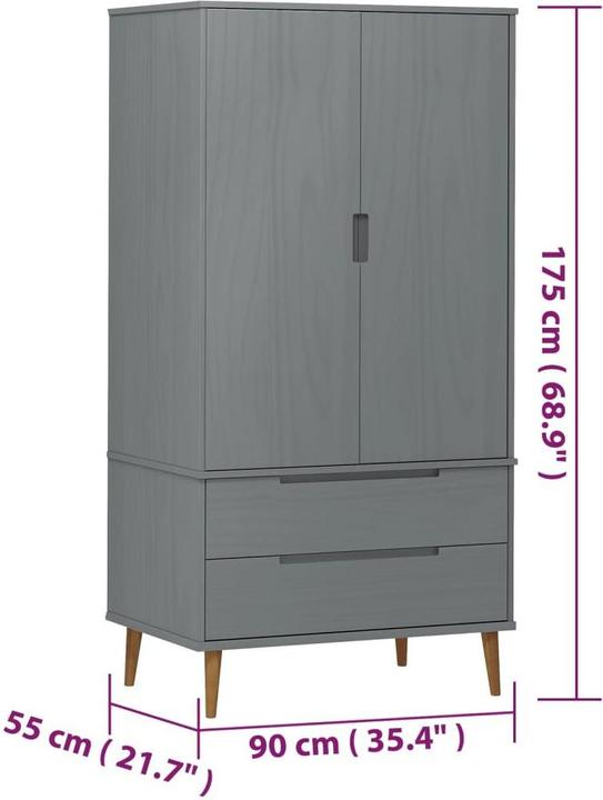 Produktbild VidaXL Donata (90 x 55 x 175 cm)
