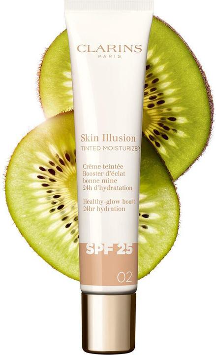 Immagine prodotto Clarins Skin Illusion - Getönte Feuchtigkeitscreme Spf25 02 (Crema solare viso, SPF 25, 40 ml)