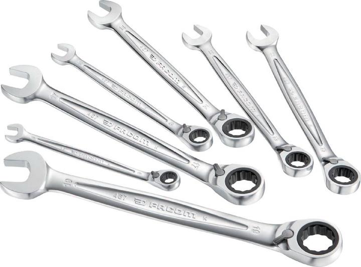 Actual product image Facom Combination ratchet wrench (8 mm, 10 mm, 12 mm, 13 mm, 14 mm, 17 mm, 19 mm)