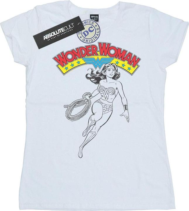 Actual product image Womens/Ladies Wonder Woman Lasso Cotton T-Shirt (L)