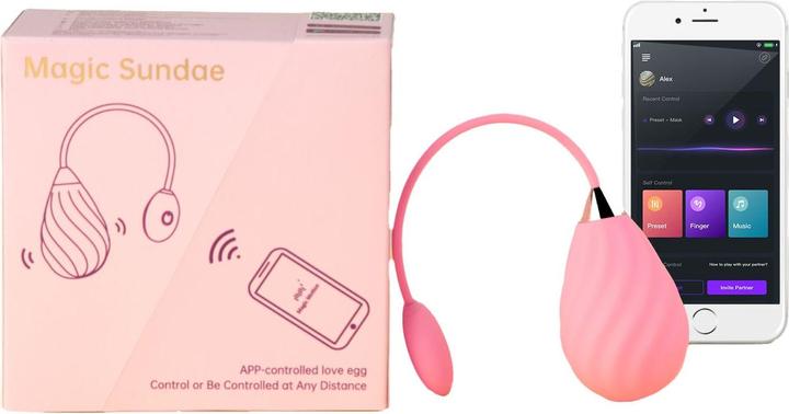 Image du produit Magic Motion Magic Sundae App Controlled Love Egg Rose