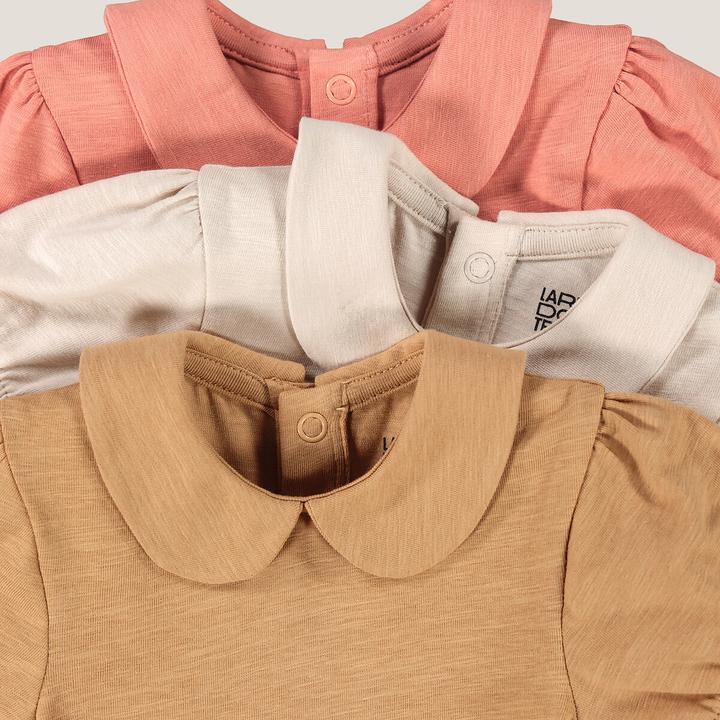 Immagine prodotto La Redoute Collections Confezione da 3 body a maniche corte con colletto a sbuffo (95 C)