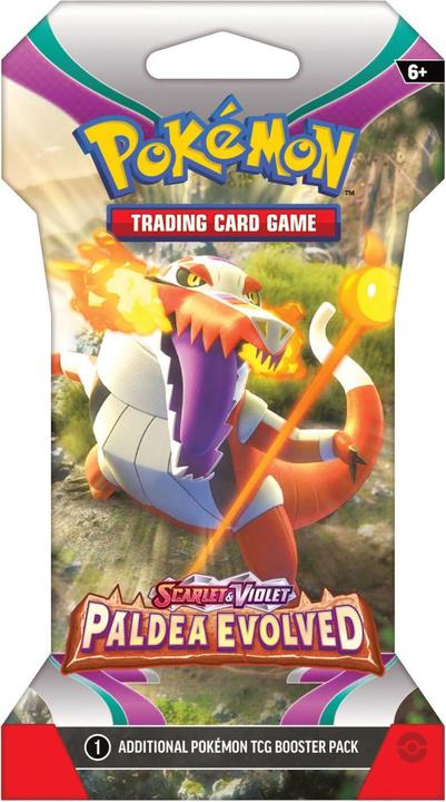Actual product image Pokémon JCC - Écarlate et Violet - Pack de Booster Blister Évolutions à Paldea (1 Booster aléatoire) (English, Booster Pack)