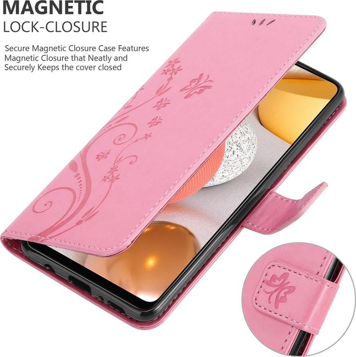 Actual product image Cadorabo Flower Book Cover (Samsung Galaxy M42 5G, Samsung Galaxy A42 5G)