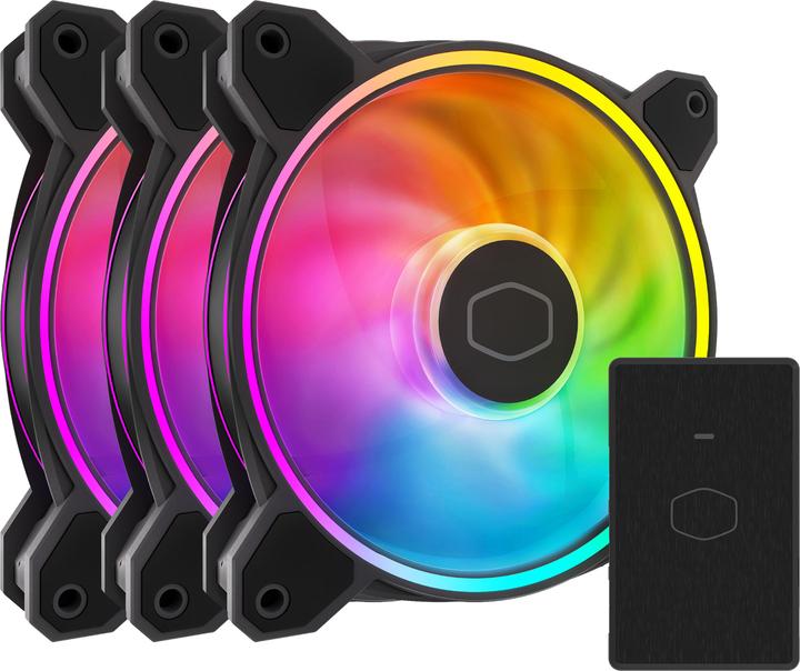 Produktbild Cooler Master COOELR MASTER MasterFan MF120 Halo 2 3in1 (120 mm, 3 x)