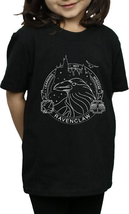 Actual product image Girls Ravenclaw Seal Cotton T-Shirt (152, 158)
