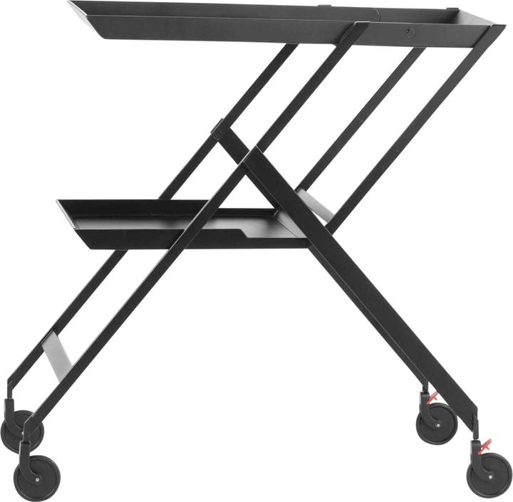 Alessi Carrello portavivande pieghevole nero