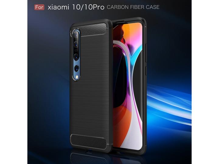 Actual product image Screenguard Xiaomi Mi 10 Cover Carbon Brushed Soft TPU (Xiaomi Mi 10)