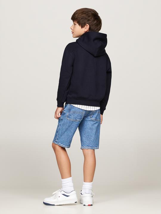 Immagine prodotto Tommy Hilfiger Kids Timeless Fleece Hoodie - Blauw - Boys - 8 jaar (8)