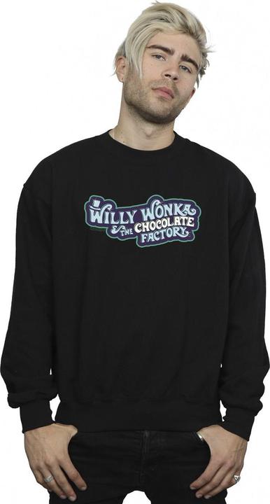 Immagine prodotto Willy Wonka & the Chocolate Factory Chocolate Factory Logo Felpa Uomo (L)