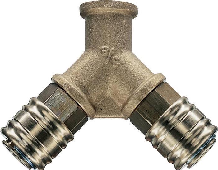 Actual product image EWO Tee 3/8" with quick connectors 1373