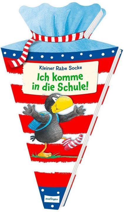 Actual product image Little Raven Sock: I'm going to school!