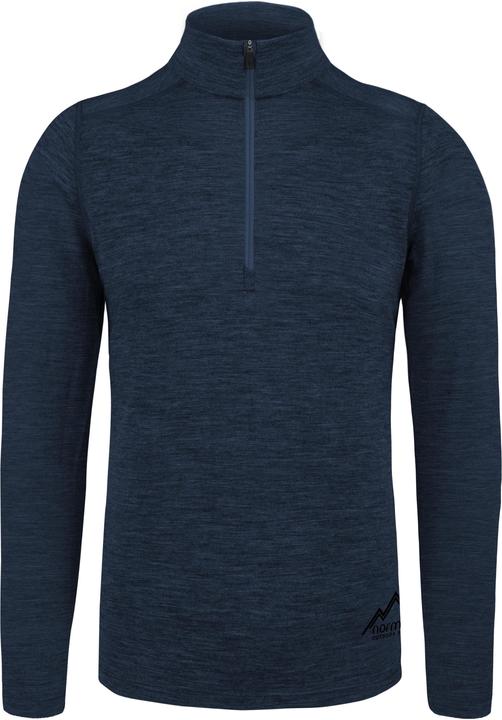 Immagine prodotto Normani Herren Merino Langarm mit 1/4 Zipper Canberra - 1583 (XL)