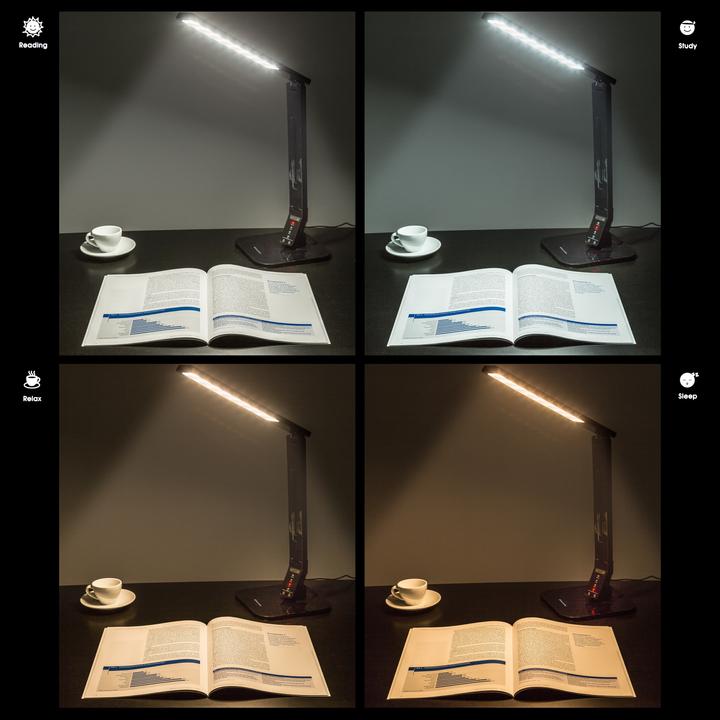 Actual product image tectake Desk lamp, LED, dimmable, foldable, 14W