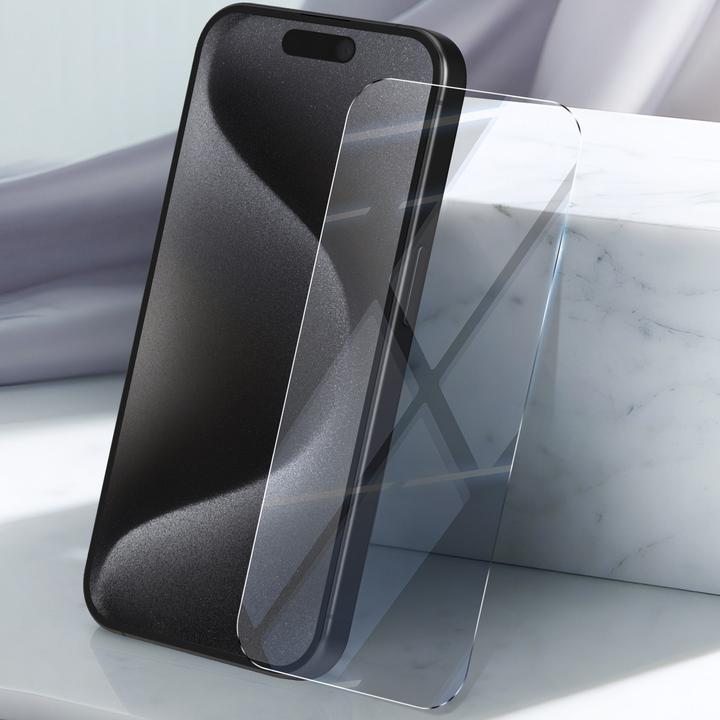 Produktbild Mayaxess CrystalGuard Bildschirmfolie (1 Stück, Apple iPhone 15 Pro)