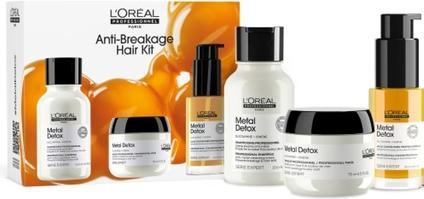 Image du produit L'Oréal Paris L'Oreal Professionnel Metal Detox Shampoo, Mask & Oil Mini Trio Kit (Set soin capillaire)