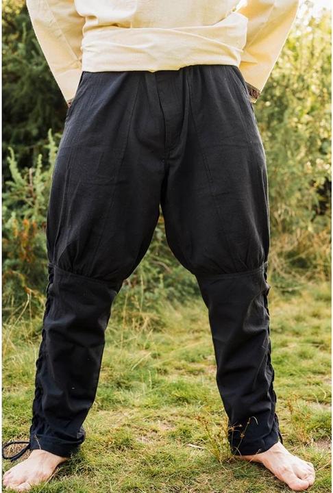 Immagine prodotto Carbone Pantaloni pirateschi/medievali con allacciatura delle gambe Magnus (L)