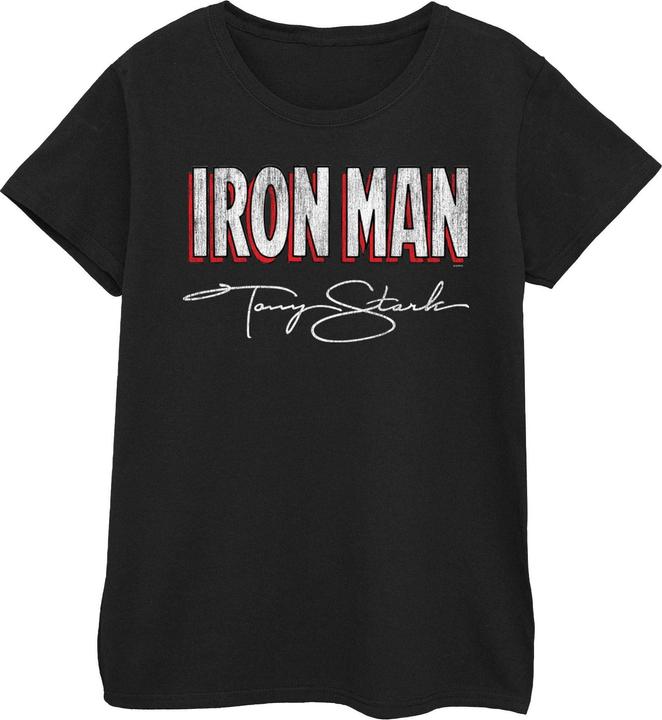 Actual product image Womens/Ladies Iron Man AKA Tony Stark Cotton T-Shirt (M)