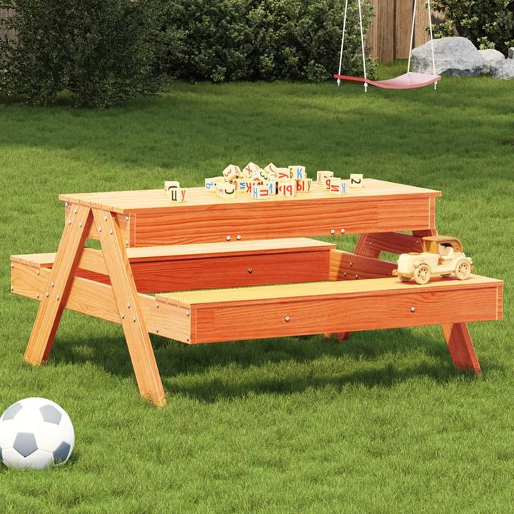 Actual product image VidaXL Picnic table with sandpit for children