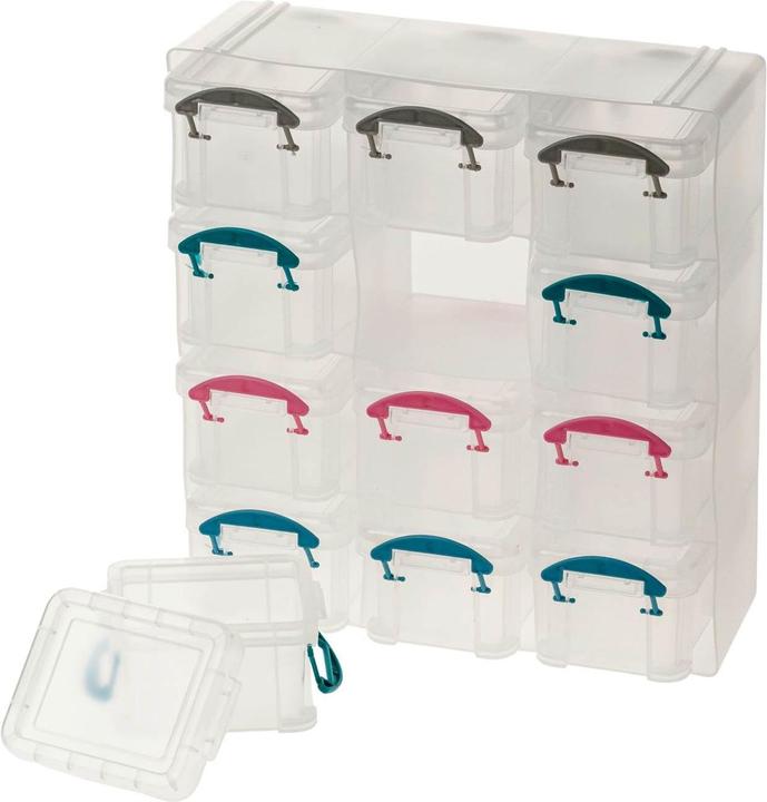 Image du produit Boîte de rangement à 12 compartiments (21 x 8.5 x 22.5 cm, 13.50 l)