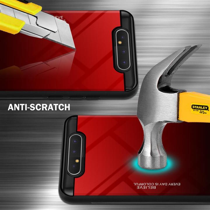 Produktbild Cadorabo TPU 2 Farben Glas Cover (Samsung Galaxy A80)