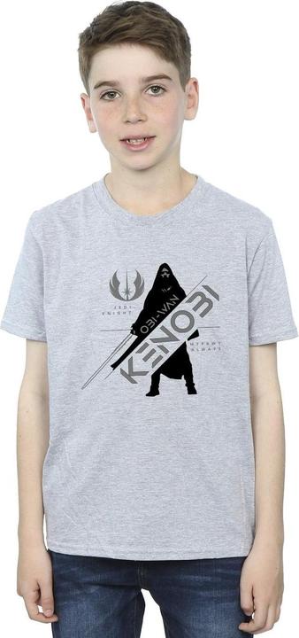 Actual product image Star Wars Boys Obi-Wan Kenobi Jedi Knight T-Shirt (104)